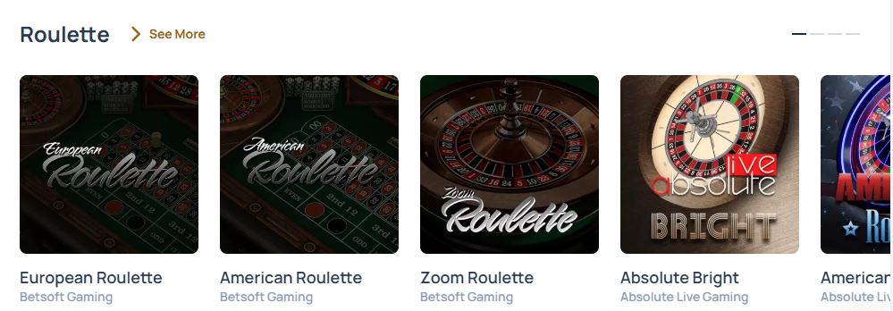 Play roulette games with real dealers at SpinDog casino